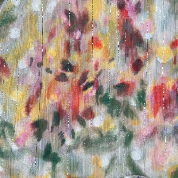 Misa Los Angeles Trina Floral Swiss Dot Sleeveless Maxi Dress New Size XS - Picture 13 of 14